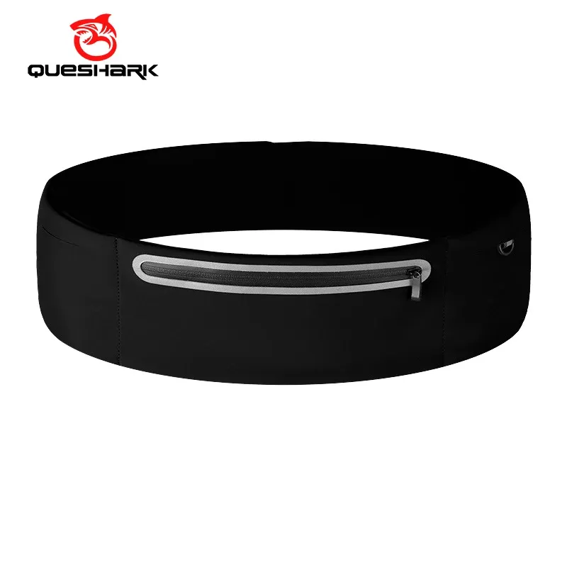 Tassen QUESHARK Pro Reflecterende elastische tailleband Sporttas Ritsvak Hardlopen Gym Yoga Heupriem Heuptasje Telefoon Wasit Portemonnee Tas