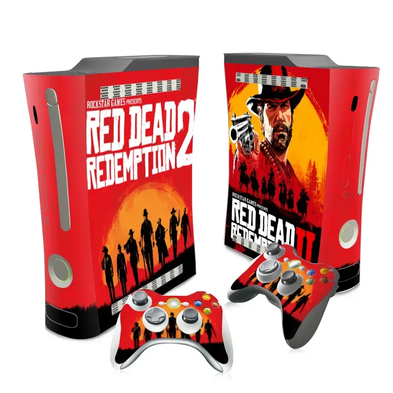Наклейки Red Dead Redemption2 хорошего качества, защитные виниловые наклейки для XBOX 360 fat New game TNXBOX 3605200