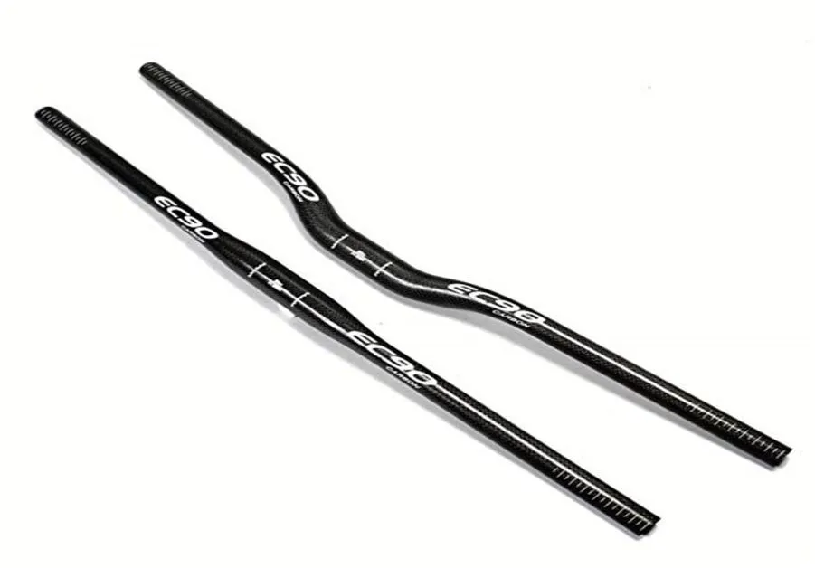 EC90 Rower Kierunek 760 mm węglowy MTB Flat Riserem Black Carbon uchwyt MTB Mountain Flatriser 3K kierownica 2799043