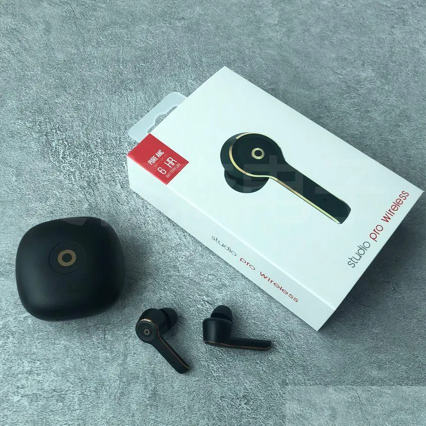 Mobiltelefonörlurar 2021 märke true bluetooth hörlurar topp chip trådlös laddning in-ear detektering headset öronsnägg tws droppe Deliv Dhocr