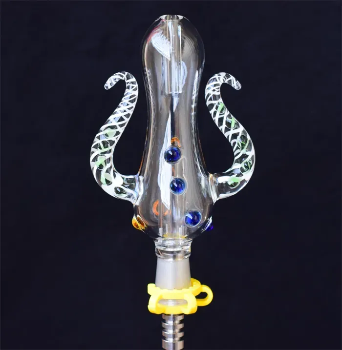 2021 NEW Version 5.0 NC Set Octopus Design 14mm NC Kit with titanium nail mini Glass Water Pipes Bong