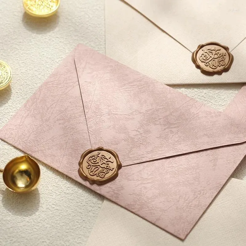 Opakowanie prezentów 5pcs gruba tekstura koperty Kawaii Letter Pads Okładka na przyjęcie weselne PACKING PACKING KARDA KOREBATRY