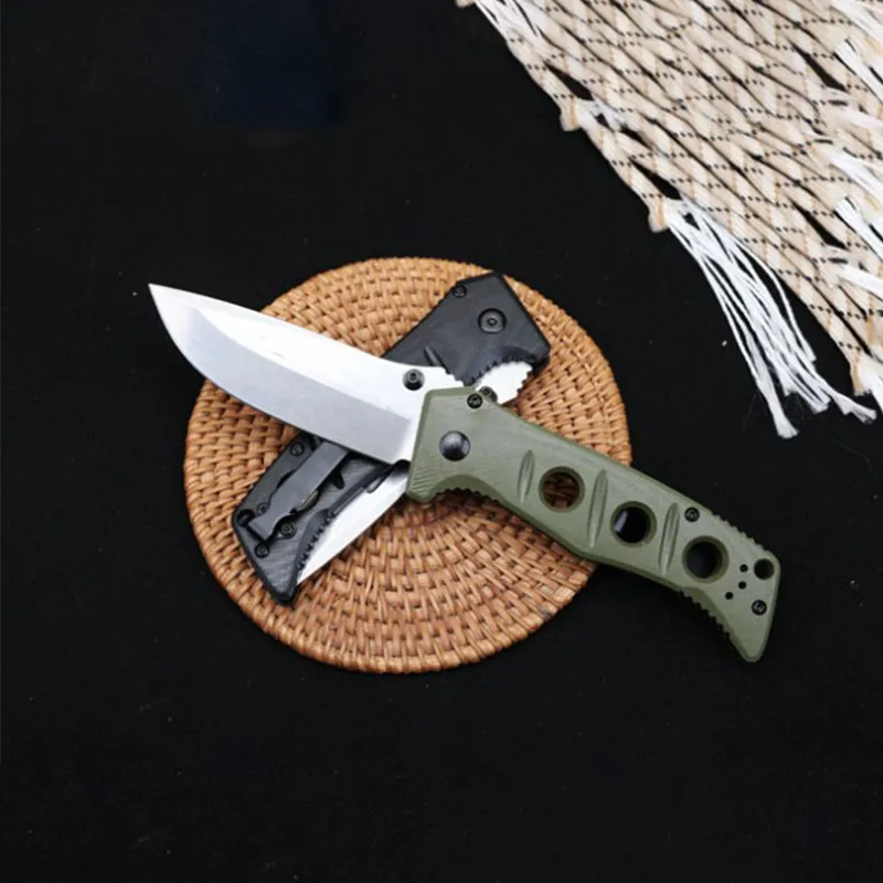 Multicolor BM 273 Taktisk vikning Kniv G10 Handle utomhus campingjakt överlevnadssäkerhetsfickor Militära knivar EDC Tool