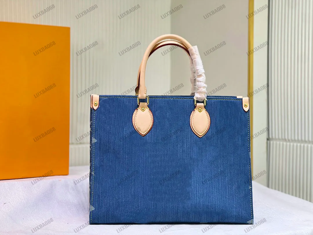Designer Denim Canvas Shoulder Bag For Women Small Leather Designer Denim Canvas Shoulder Bag For Women Small Leather