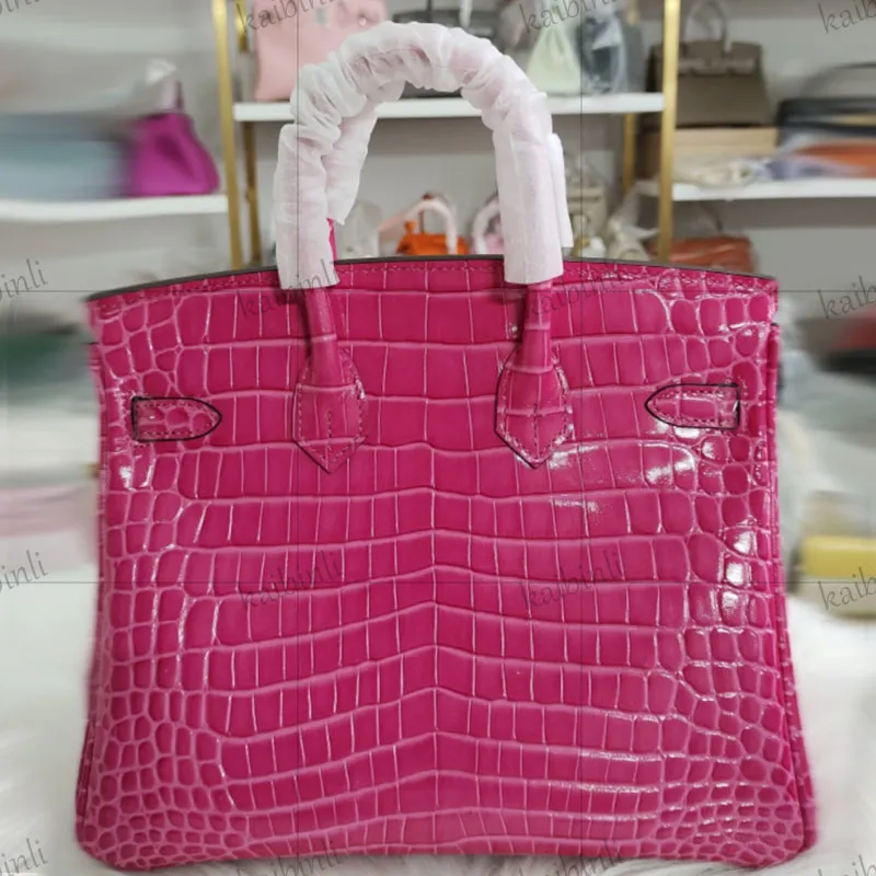 Marque de luxe femmes sac de créateur en cuir spécial B25/30 sacs en relief sac à main en cuir de crocodile sac à main en cuir véritable poignée supérieure sac à provisions sac fourre-tout décontracté sac de fête