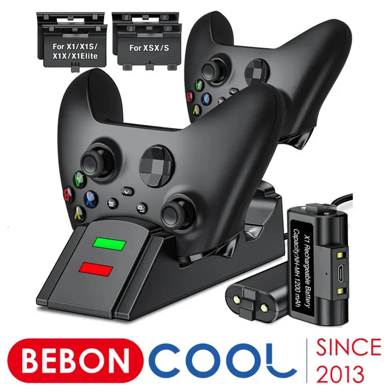 Lioncast Stazione Di Ricarica Per Controller Xbox Con Batteria Ricaricabile (1200 MAh) Per One/Series X/S, Docking Station Con Indicatore LED - Foto 7