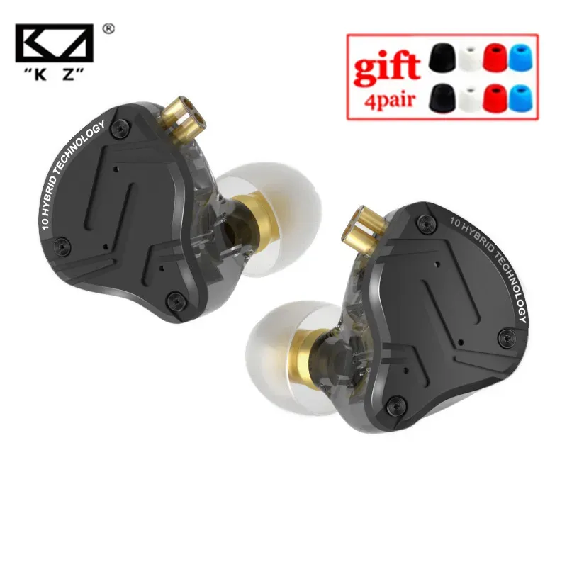 Fones de ouvido kz zs10 pro x hifi baixo híbrido híbrido iNear fone de ouvido esporte ruído cancelamento de fones de ouvido KZ ZSN Pro AS16 Pro AS12 ZSX ZEX