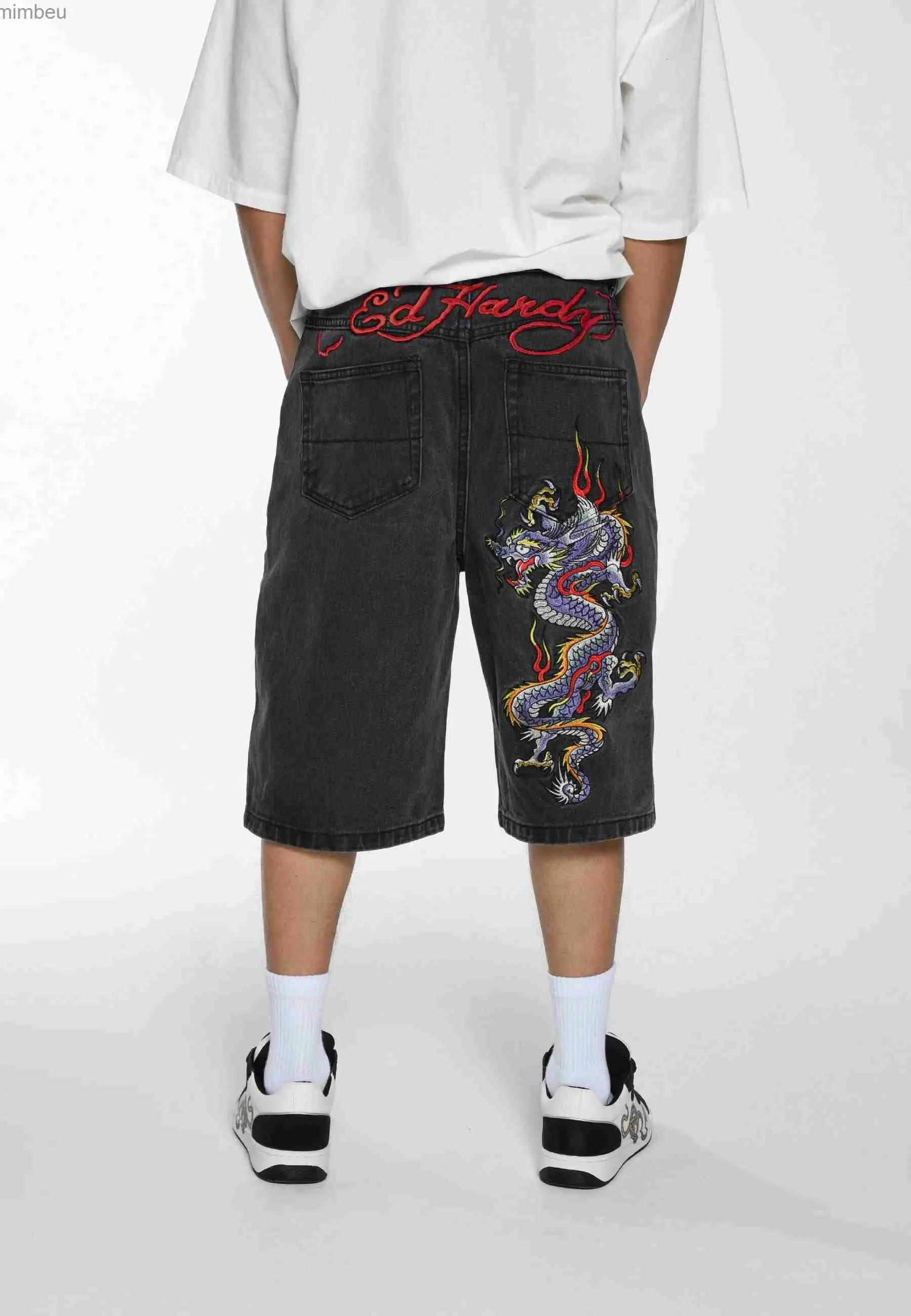 Herenshorts Shorts voor heren Y2k Oversized grafische herenkleding Joggingbroeken Losse mode Korte broek Heren Harajuku Hiphop Streetwear 2023 Nieuw 240226