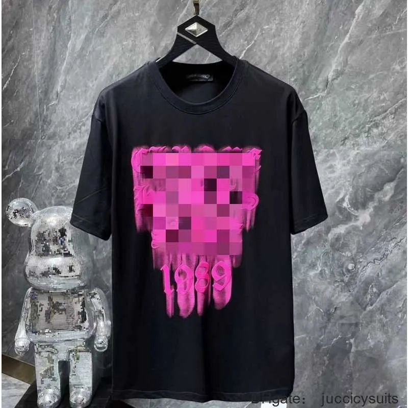 Mens T-shirts Ch Fashion Clothing Designer Tees Luxury Tshirt 2024ss Heart Rose Red Foam Sanskrit Cross Short Sleeve Sale Chromes LVY5