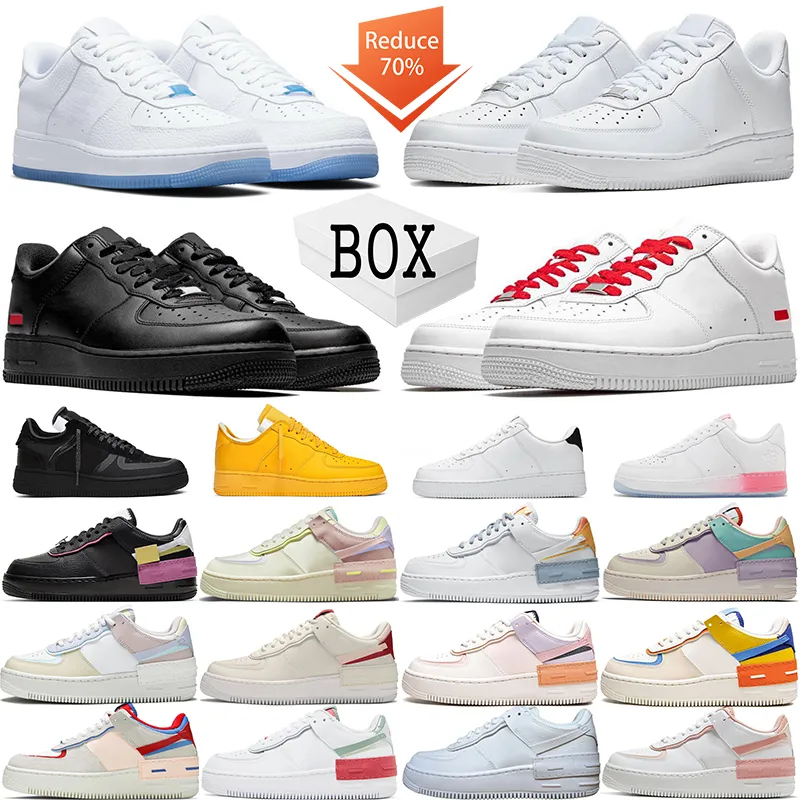 med Box Air Casual Shoes Shadow Designer 1s UV 1 Shoe Mens Womens Low High Triple White Black Lotus Flower Lemonade Pale Ivory Pastel Sail Sport Sneaker Trainer Trainer