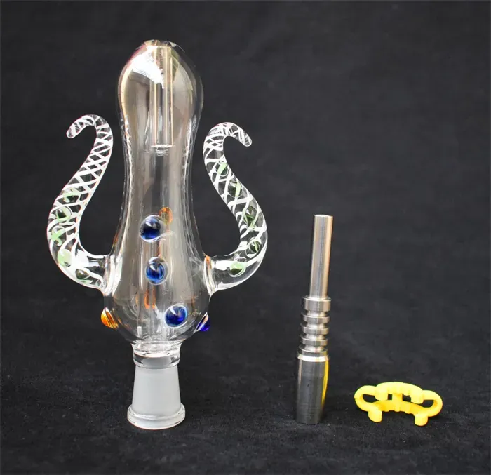 2021 NEW Version 5.0 NC Set Octopus Design 14mm NC Kit with titanium nail mini Glass Water Pipes Bong