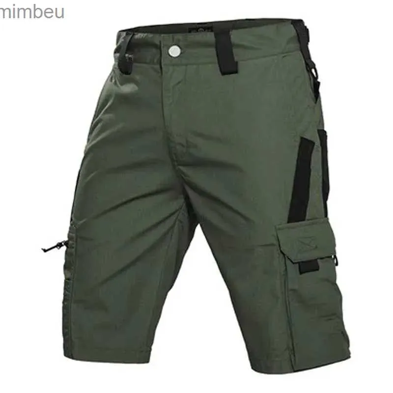 Pantanos cortos para hombres de camuflaje cortos de carga para hombres secado rápido múltiples calzones militar