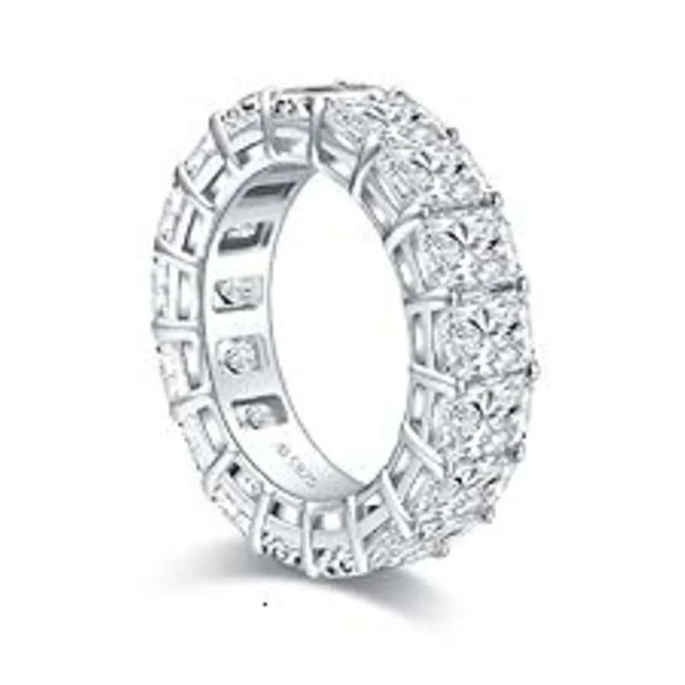 cubic zirconia eternity rings for women jewelry round cut couple wedding band promise rings
