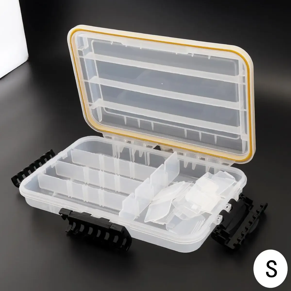 Boxes Large Capacity Tight Waterproof Fishing Tackle Box Fish Hook Lure  Fake Bait Accessories Storage Box S M L 3 Size Optional