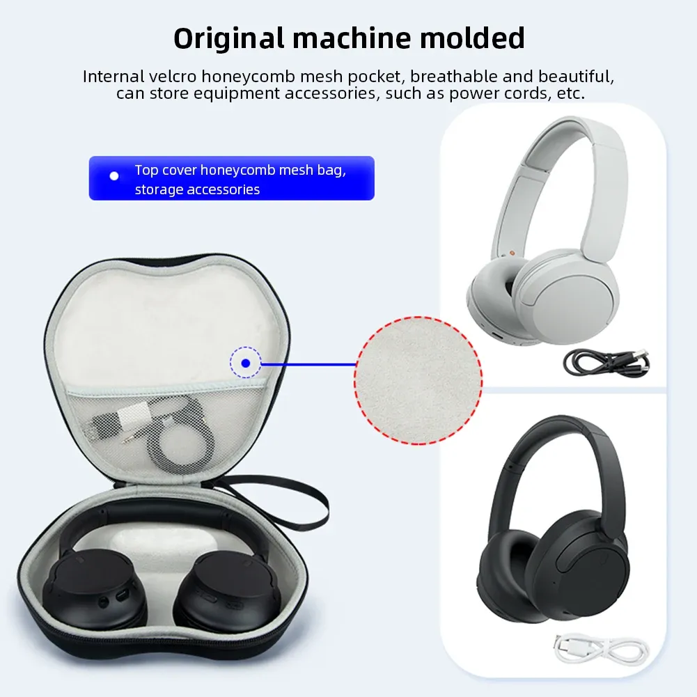 Acessórios saco de armazenamento para caso de fone de ouvido portátil caso protetor à prova de choque acessórios para sony whch720n/whch520