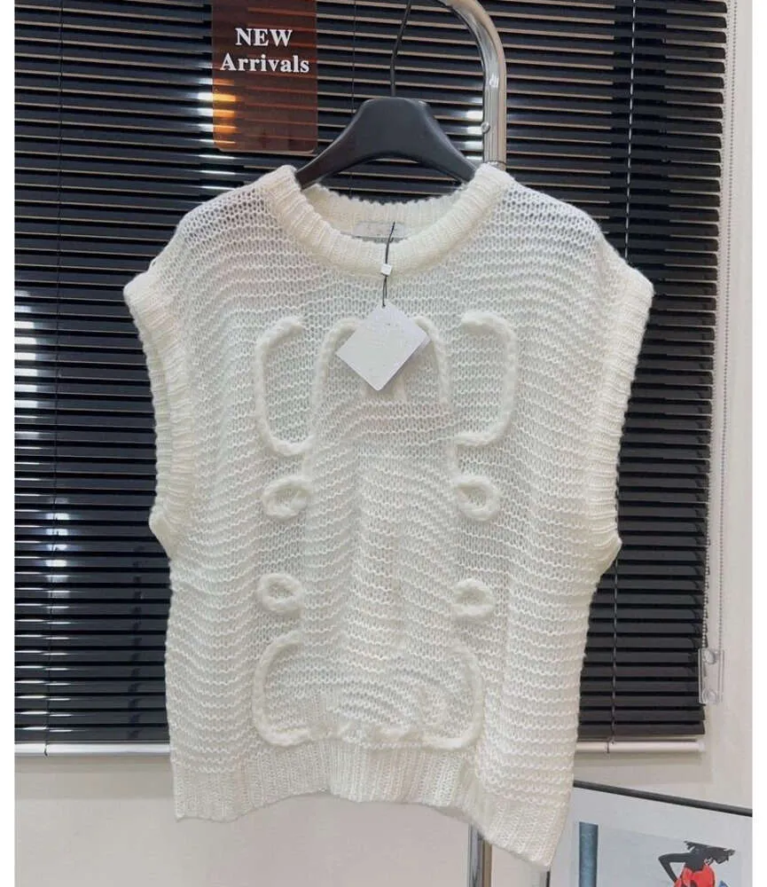 Maglioni da donna Designer Gilet in mohair senza maniche Tutti i tipi di moda