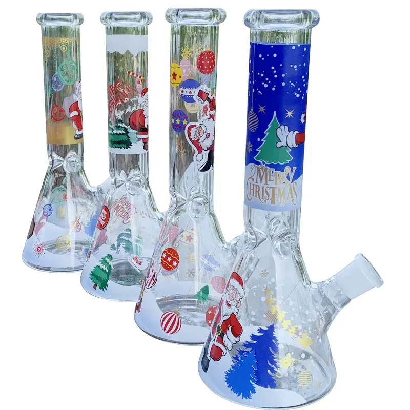 Christmas series 25cm water pipe oil burner beaker base water pipes smoking bong