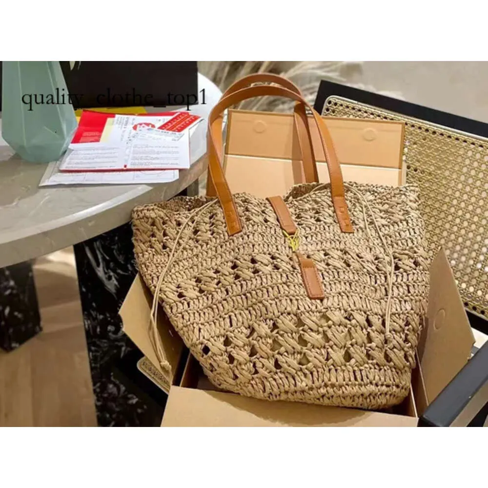 23ylsy New Beach Bag Casual Rattan Large Capacity Totes Designer Wicker Woven Women Handbags Summer Beach Bag Bali Straw Bags Lady Travel Big Basket Purse 334