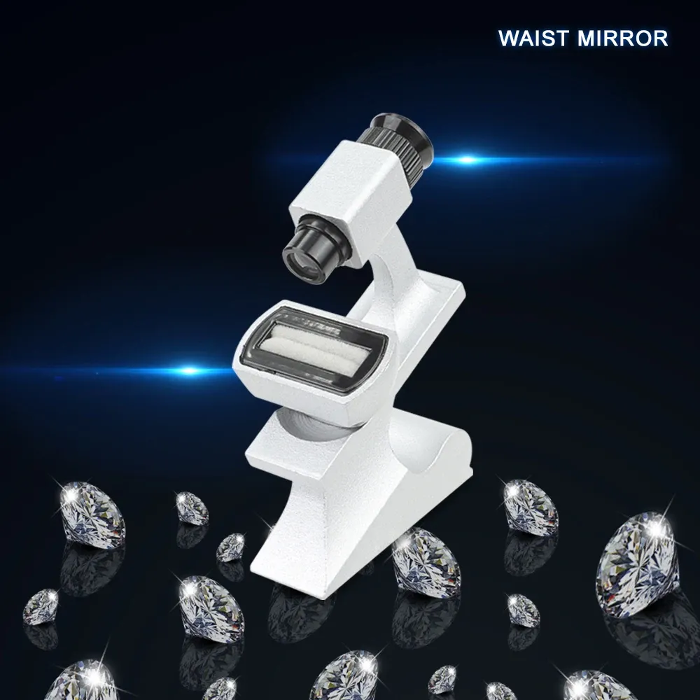 Equipments Diamond Viewer Promosyon! Metal Büyüteç Pırlanta Bel Prizma Taşınabilir Takı Ayna İzleyici Aracı Büyüteç Loupe Test Magnify