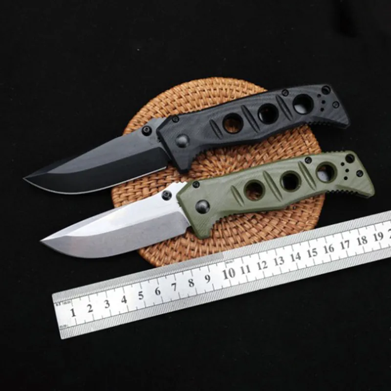 Multicolor BM 273 Taktisk vikning Kniv G10 Handle utomhus campingjakt överlevnadssäkerhetsfickor Militära knivar EDC Tool