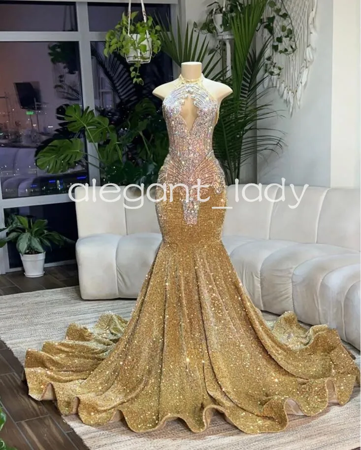 Champagne V Neck Trumpet Mermaid Beading Bling Bling Prom Formal Dress Champagne V Neck Trumpet Mermaid Beading Bling Bling Prom Formal Dress
