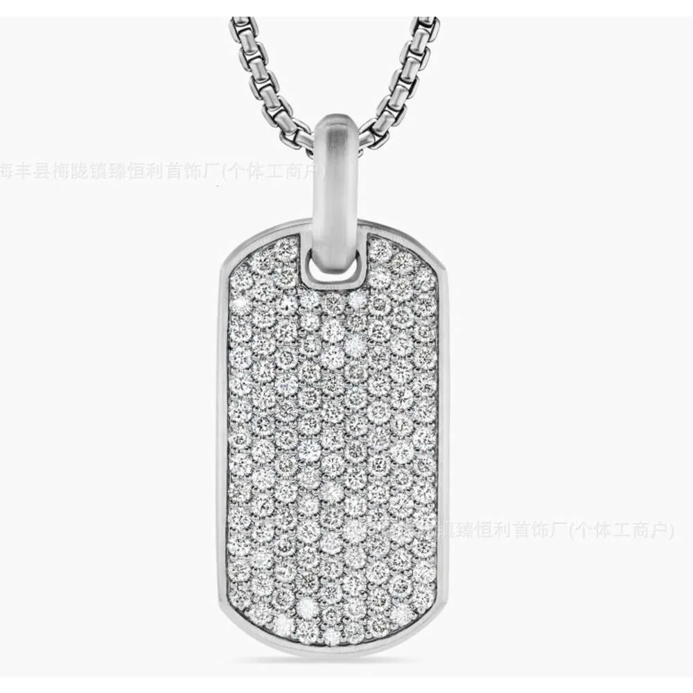 Desginer David Yurma Jewelry David Yurma Necklace Classic Chain Design David Halsband Populärt full diamant tagg