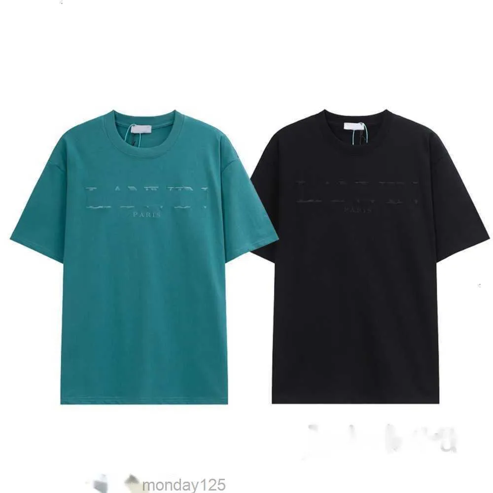 Novo Designer de Verão Mens Camisetas Lanvins Manga Curta Crewneck Tees Moda Casual Mens e Mulheres Premium Algodão Quick Dry Sports Camisetas 9jzuXCFA
