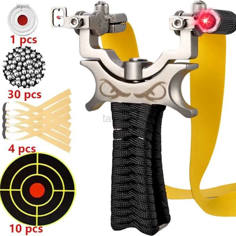 الصيد الأزلق عالي الدقة slingsshot الفولاذ المقاوم للصدأ المنجنيق في الهواء الطلق أداة الصيد