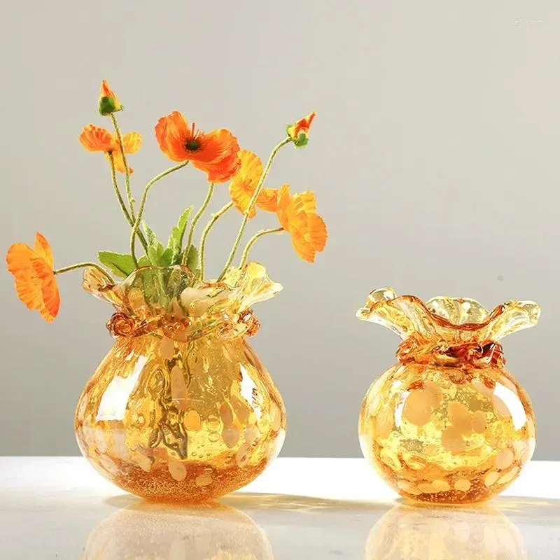 Vases Fubag Glass Vase Art Decoration Can Be Hydroponic Living Room Model Porch Table Flower Arrangement Device