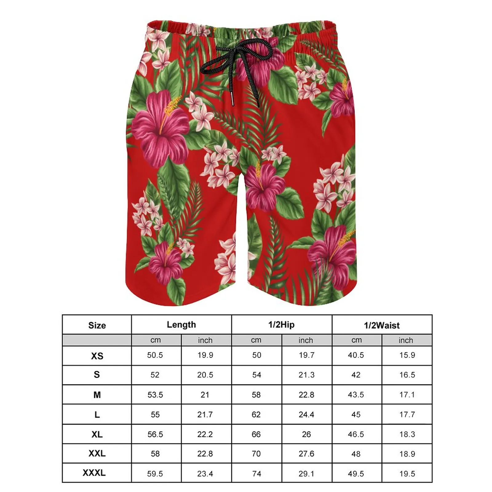 Custom men's beach pants with pocket fastness Breathable comfortable not easy to pilling drawstring lined with mesh cloth design loose casual peach velvet 170g red