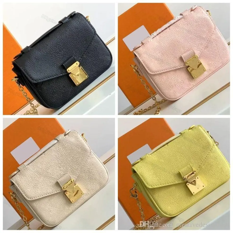 Womens Crossbody Micro Metiss Chain Bag M81389 M81390 M81407 Mini Tote Wallet Wallet Mini Satchel Rabags235N