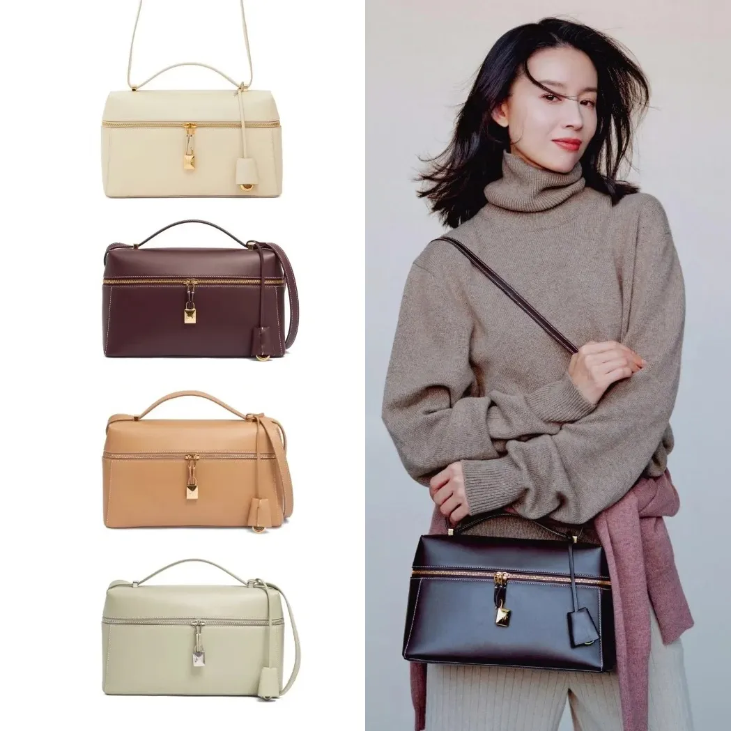 Uchwyt górny designer loro fortepianowa dodatkowa kieszeń 10a luksurys torebka damska męska sprzęgło lunch TOTE TOTE prawdziwa skórzana skórzana crossbody białe makijaż torby na ramię