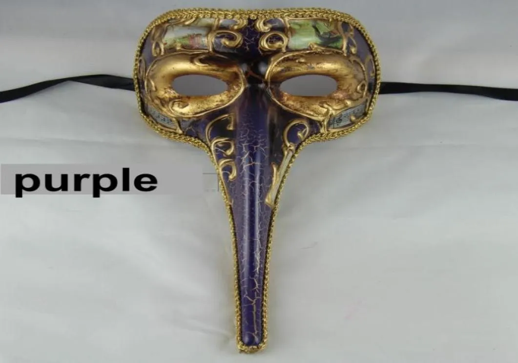 Dayses Masked Ball Costume Party High Quality Venice Italy Mask Carnival Whimsy Long Elephant Nos Mask Hallowmas Trunk Mask5393515