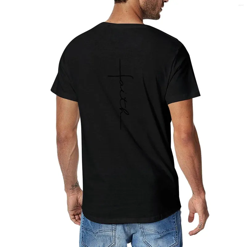 Polos para hombre Faith Cross camiseta camiseta blusa ropa hippie estampado animal para niños T hombres