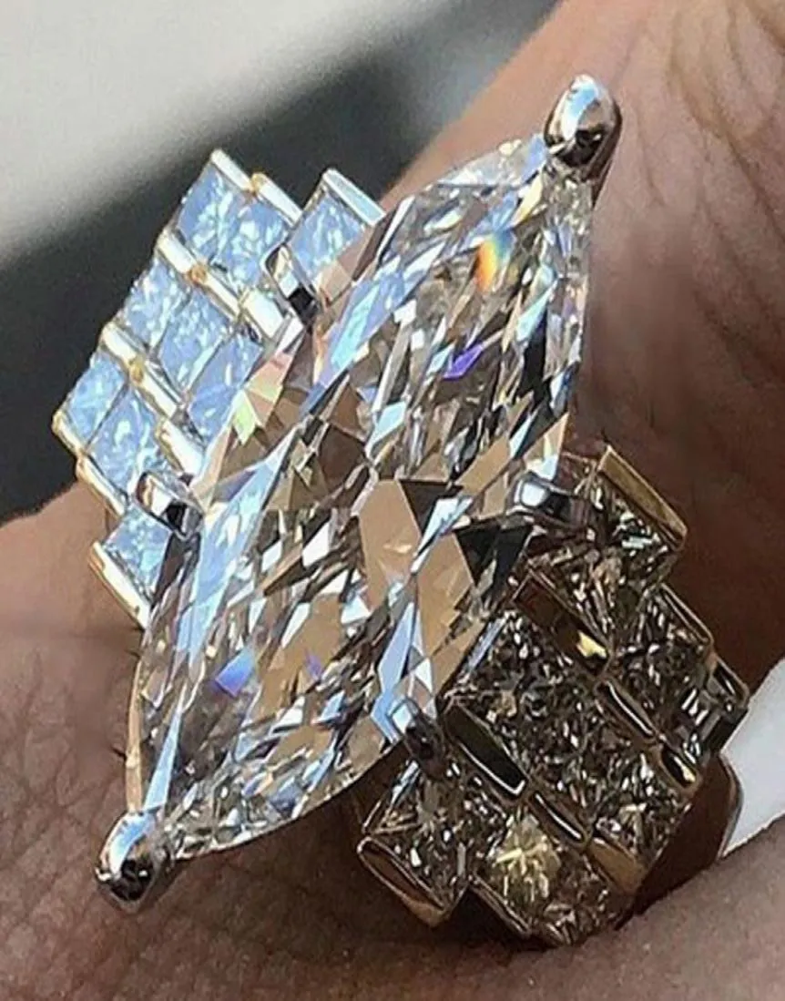 Zaręczyny impreza koni oko CZ Pierścień dla kobiet 2019 Fashion Wedding Pierścionki USA Rozmiar 610 Bijoux femme prezent dla dziewczyny biżuterii 8397468