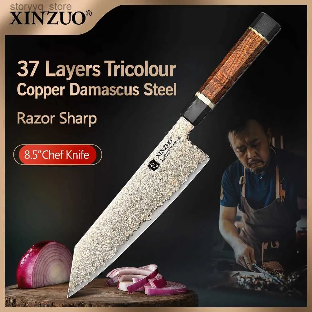 XINZUO 8.5 Damascus Chef Knife - Professional Kitchen Knife