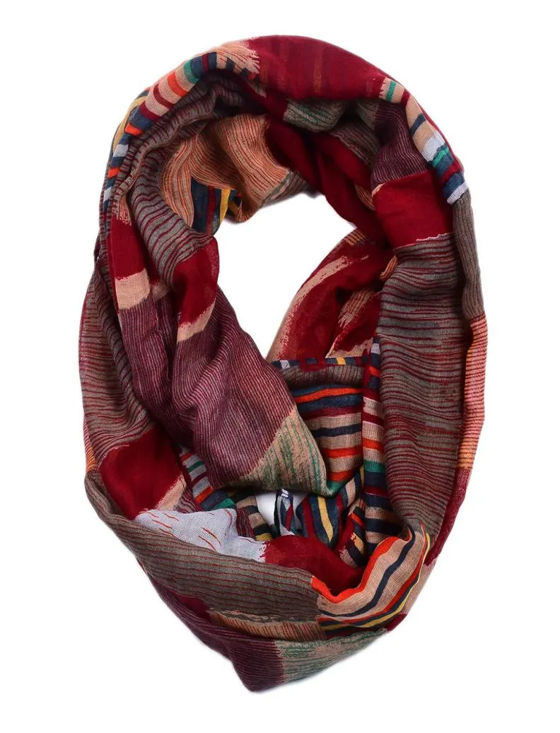 Oändliga halsdukar 2019 mode loop sjal bläck tryck ring halsduk kvinnor lätta gåvor echarpe foulard femme 18090 cm5788331
