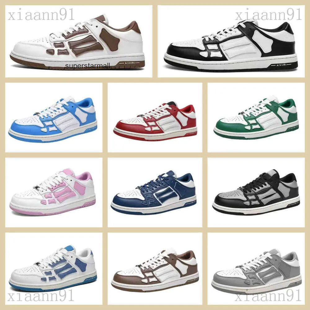 amirliness amari i amirris amii amiiri am ami y Bones Chaussures décontractées Homme et Femme Baskets en cuir Blanc Noir Dentelle Bleu Rouge Low Up Spring Board Shoes Trendy Snea Q 3R27