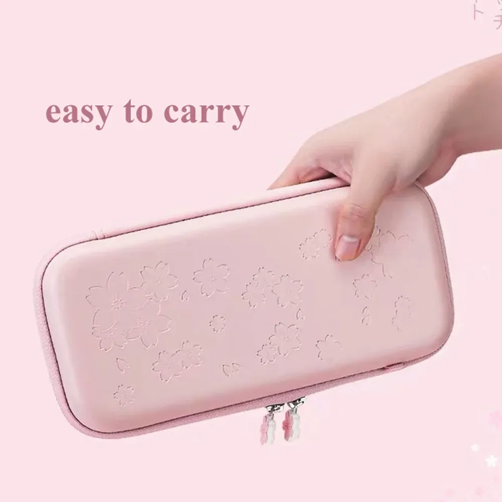 Sacs mignon rose Sakura pour Nintend Switch/Lite accessoires sac de rangement coque de protection housse pour Nintendo Switch Lite Mini