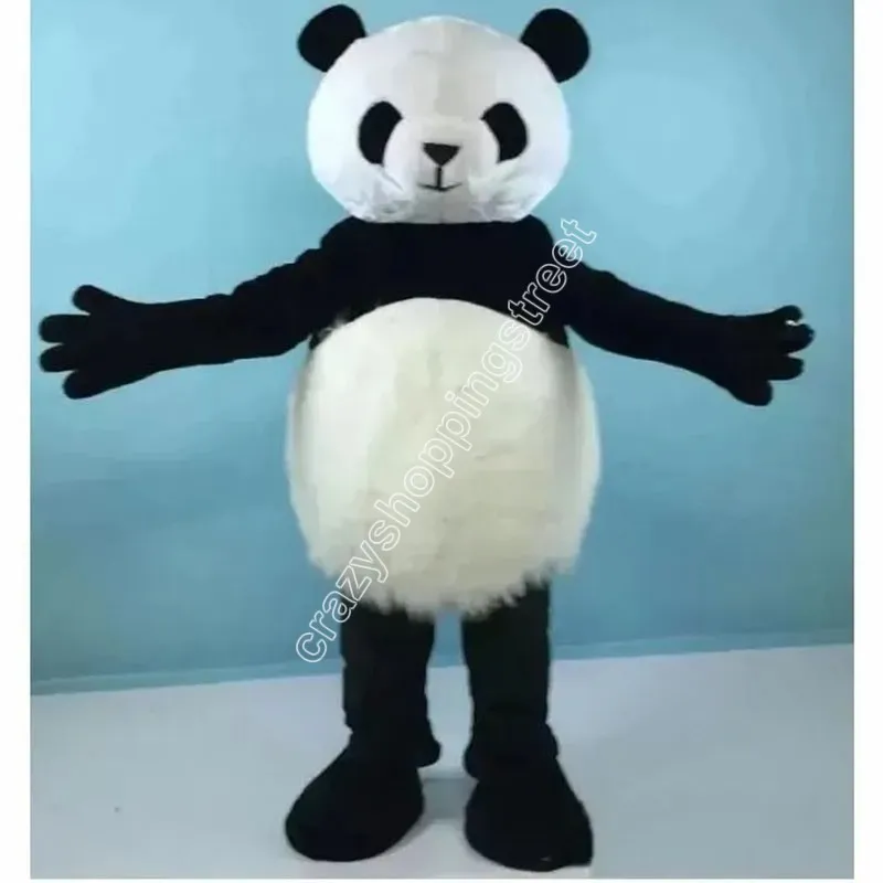 Costume de mascotte de grand panda personnalisé de haute qualité, déguisement de thème de noël, vêtements publicitaires