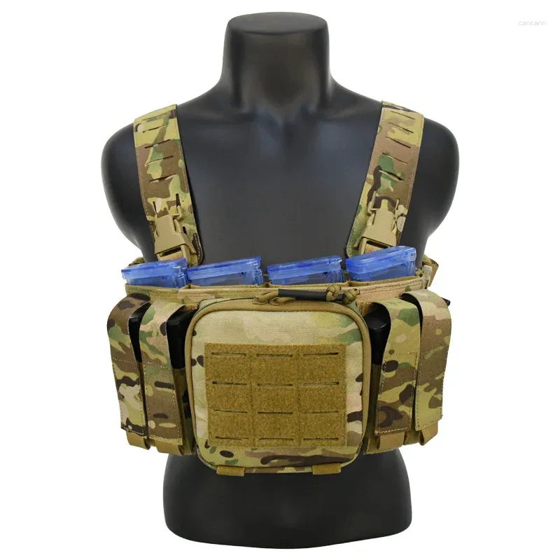 Giacche da caccia Micro Chest Rig Molle Gilet tattico Staccabile Appeso D3CR Attrezzatura militare modulare militare