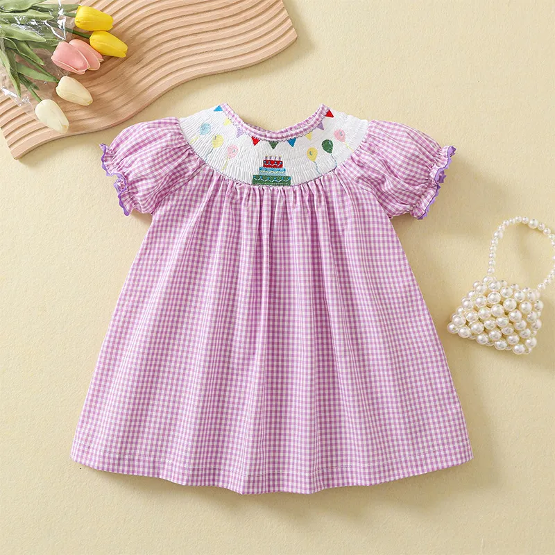 Aile Eşleşen Kıyafetler Özel Girlymax Kardeş Erkek Kızlar Ekose Gingham Dokuma Smocked Elbise Romper Şort Seti Butik Karpuz Kids Giyim 230628