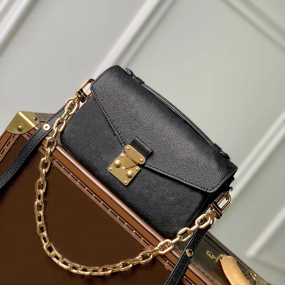 Designer Messenger Bag 10A LUSTRA WYSOKIE Crossbody Bag 21,5 cm oryginalna skórzana torba na ramię z pudełkiem LL240