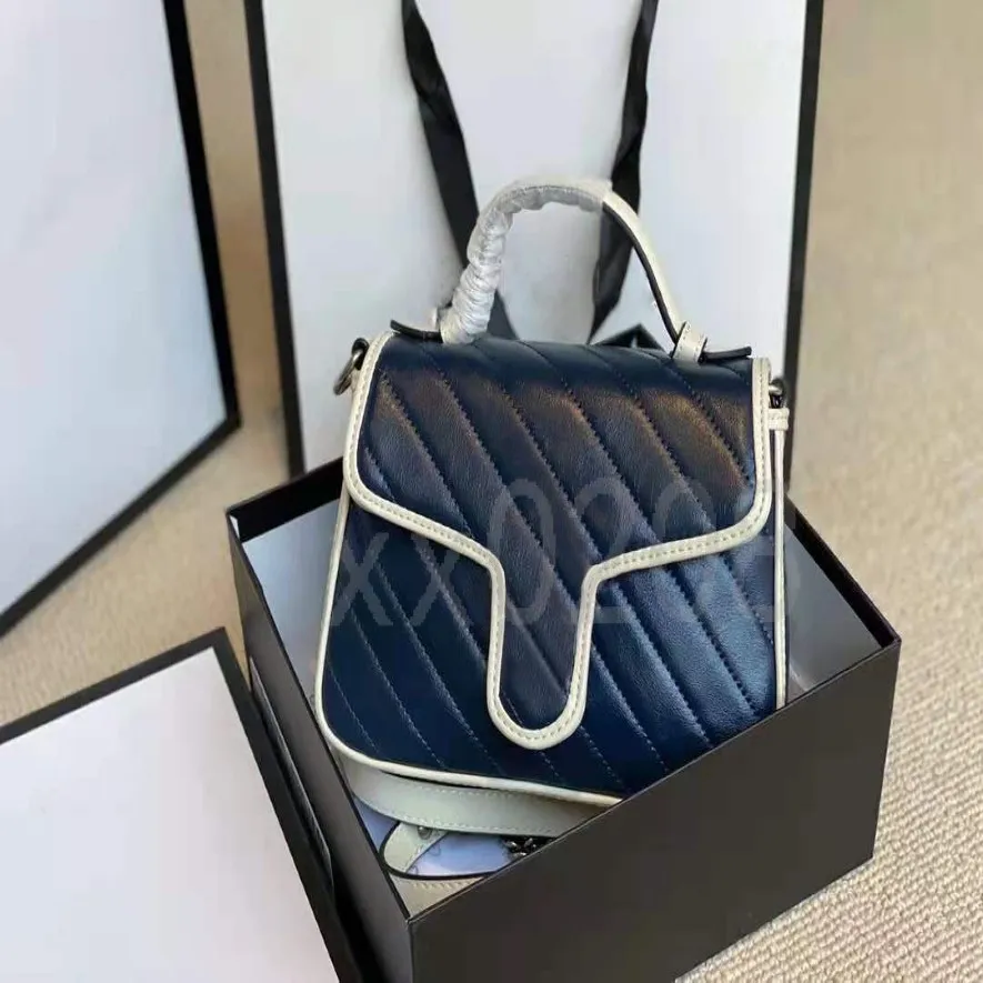 Vraie Cuir Quality Lady Fashion Marmont Sacs authentique en cuir crossbodybags sac à main