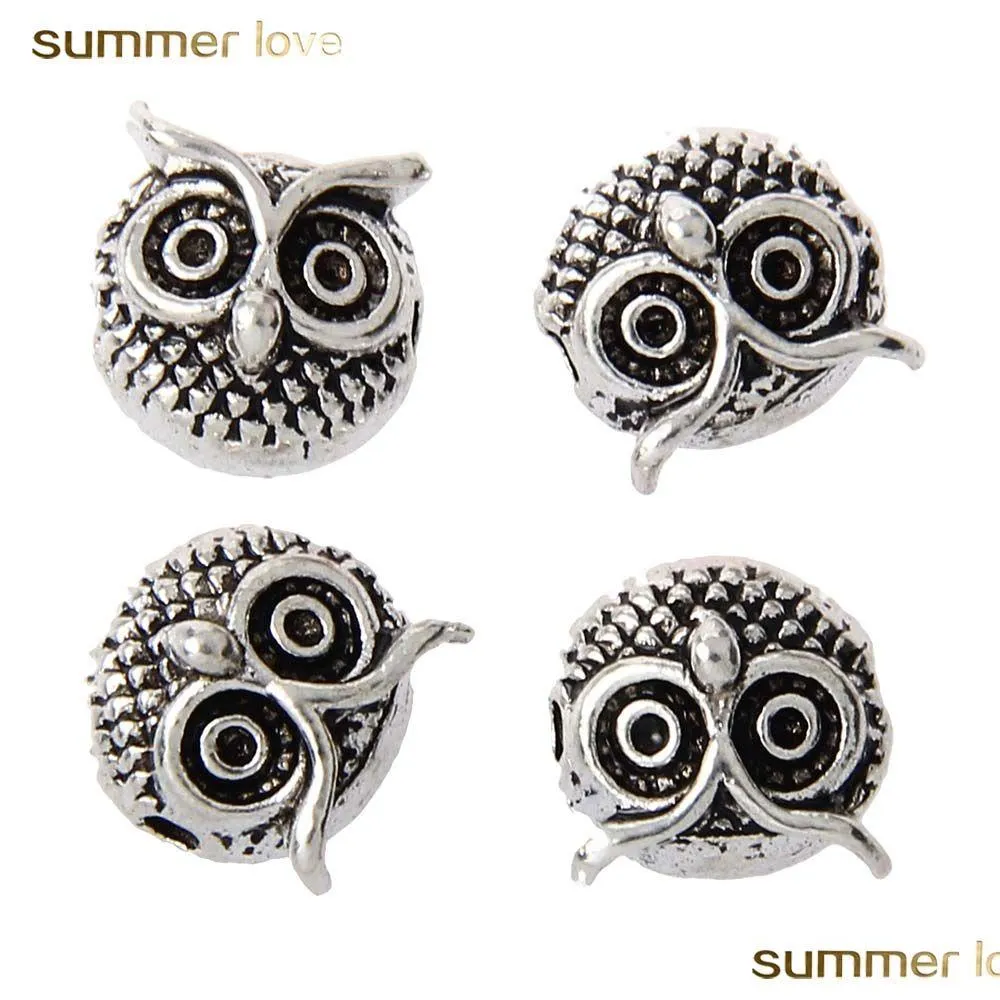 Charms ny ankomst Sliver Plated Lion Head Owl Charm för armband små djurlegeringar smycken DIY gör 100 st/parti grossist dhgarden dhskx