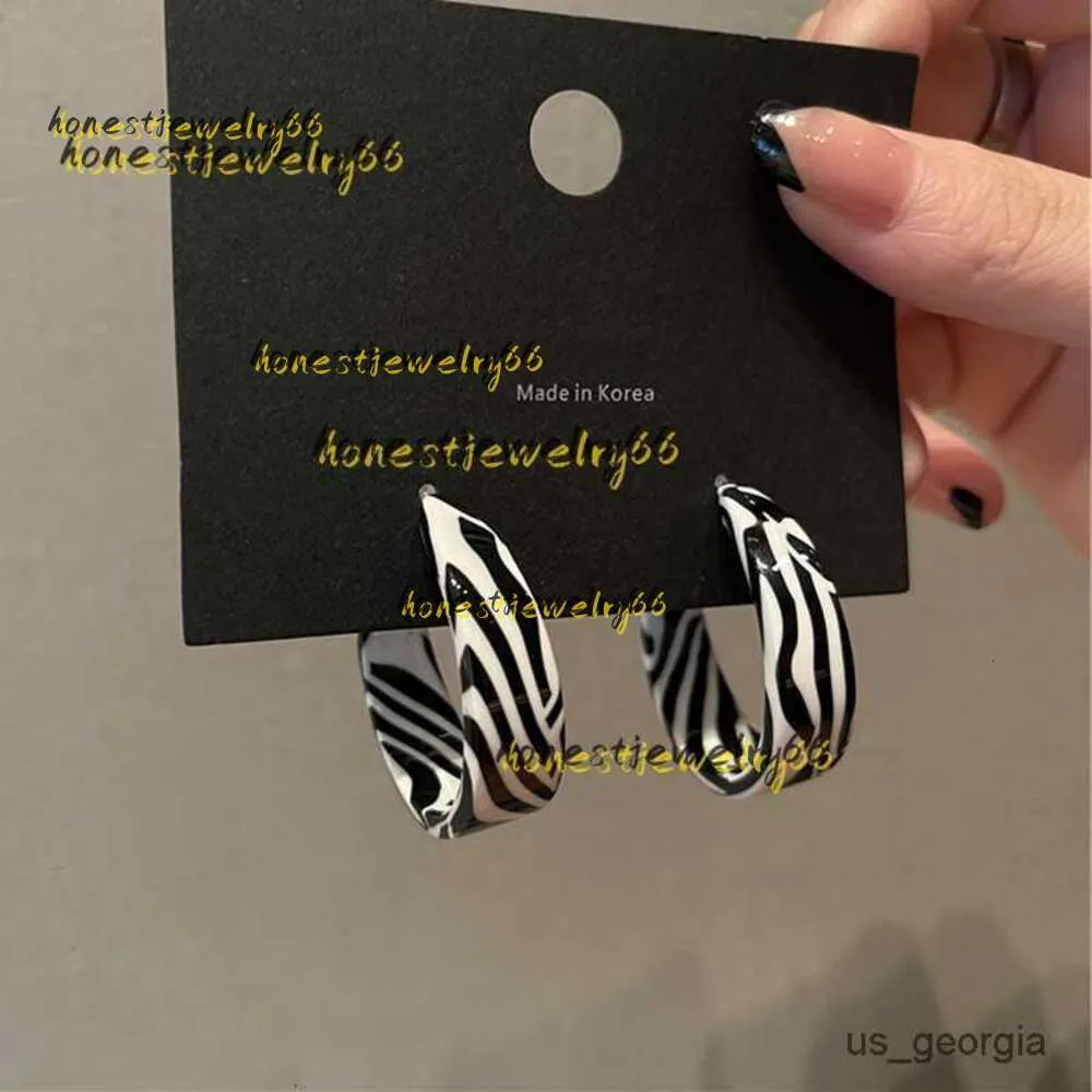 Stud Stud Stud Fashion Exaggerated Zebra Pattern Earrings For Women Personality Ear Ring Party Jewelry New Trend Earrings Designer Jewelry 2024