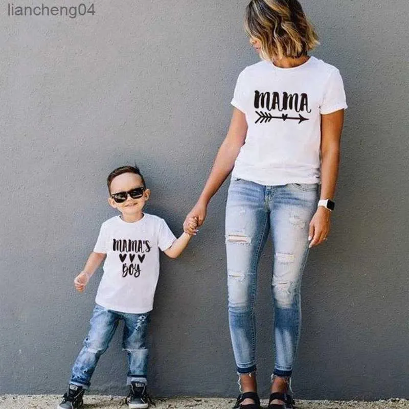 Одинаковые комплекты для всей семьи. Модная короткая футболка для всей семьи. Одежда для мамы и сына с надписью «мама и сын». Футболка для малышей. Одежда для маленьких детей. Топы.