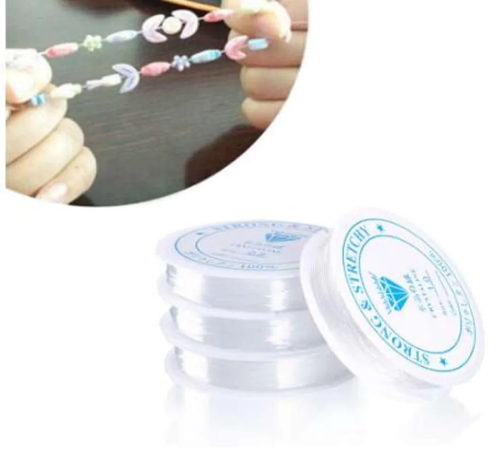 Cordon de fil de ligne de perles élastique en cristal solide, pour la fabrication de bijoux, de bracelets et de colliers à faire soi-même, 2285671197510