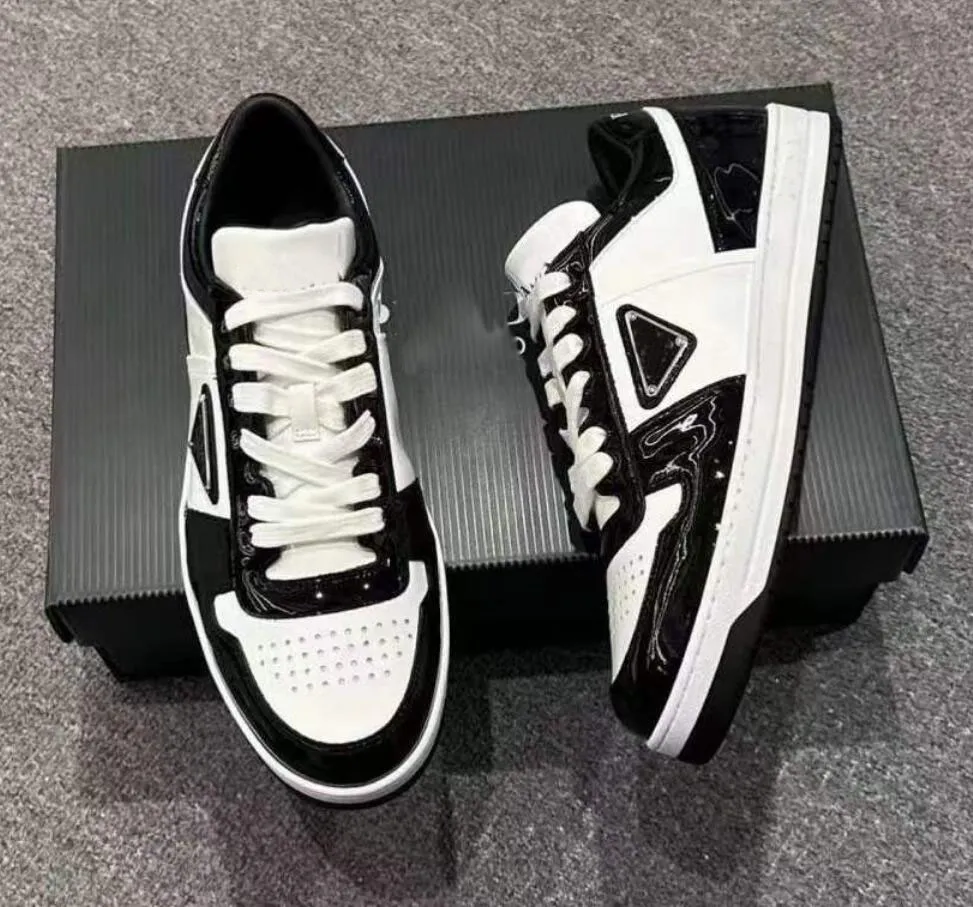 Famoso marchio Bianco Nero Sneakers basse Scarpe Uomo Casual Walking Coppa America Tessuto sportivo Pelle verniciata Sport Outdoor sneaker alta Designer Scarpe da ginnastica box