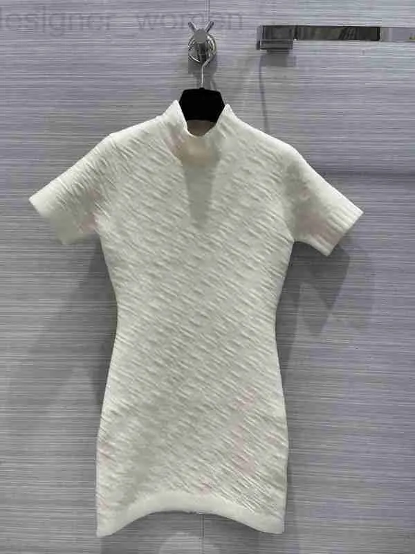 Abito da donna casual di base Designer Estate sexy in rilievo Lettera in rilievo 3D Abiti di alta qualità Stile Accademia Gonne eleganti Moda Abbigliamento donna Gonna da donna